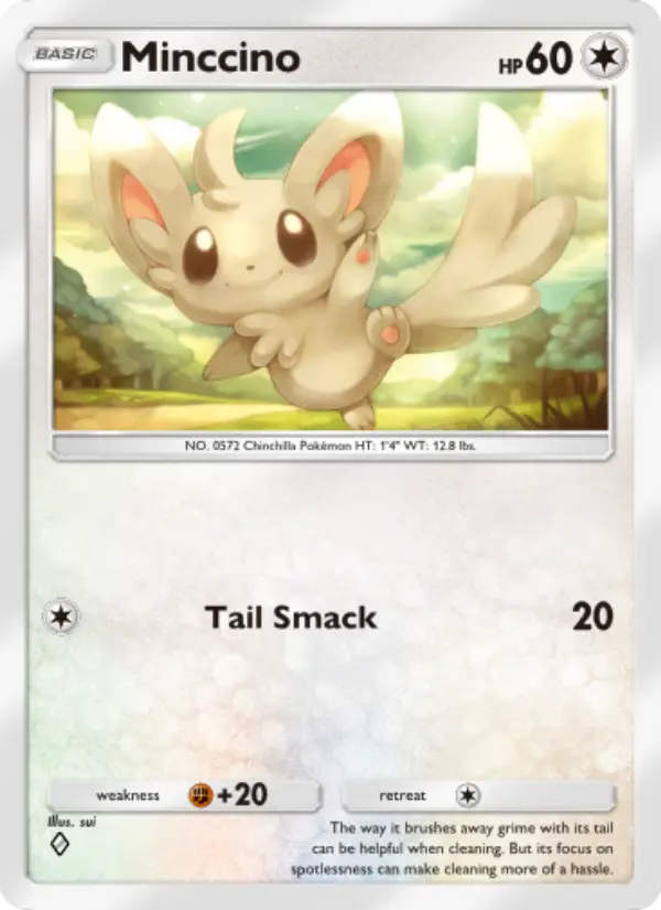 Minccino Rare rarity Genetic Apex Pokémon card price