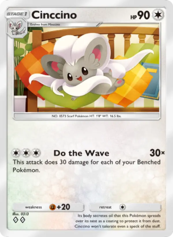 Cinccino Rare rarity Genetic Apex Pokémon card price