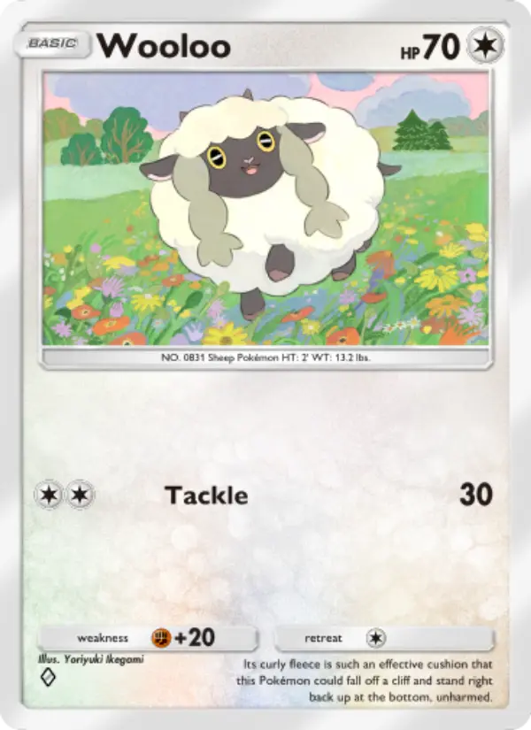 Wooloo Rare rarity Genetic Apex Pokémon card price