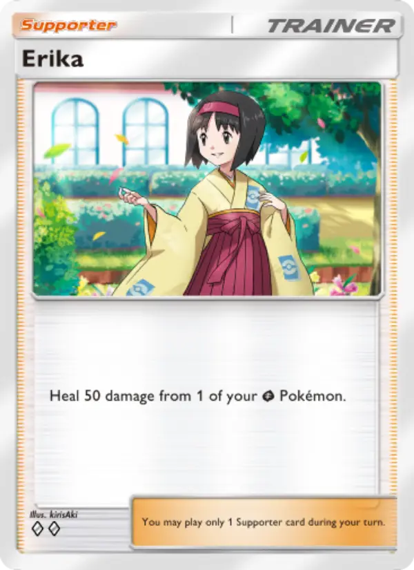 Erika Rare rarity Genetic Apex Pokémon card price