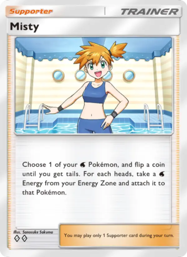 Misty Rare rarity Genetic Apex Pokémon card price