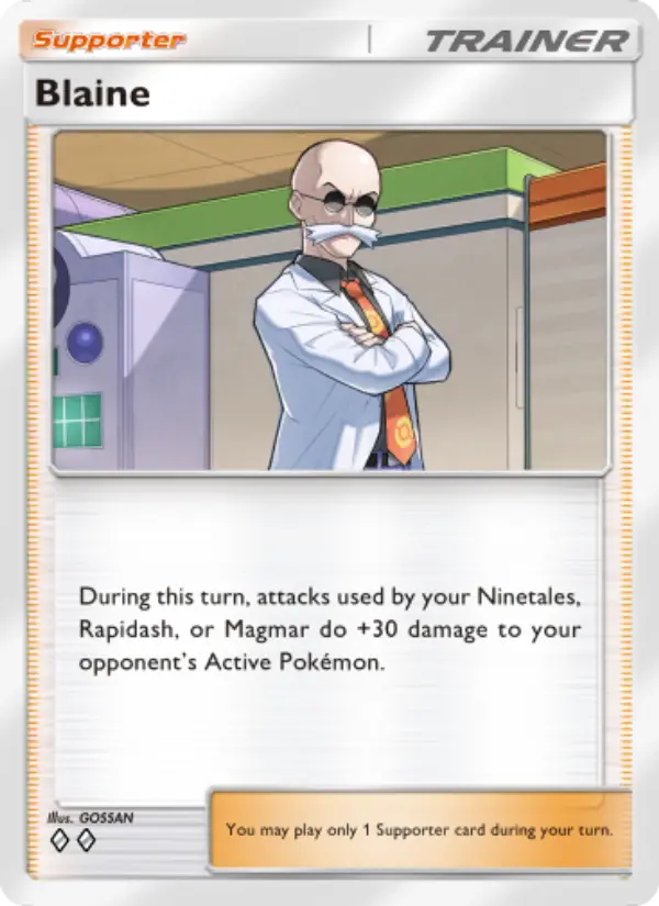 Blaine Rare rarity Genetic Apex Pokémon card price