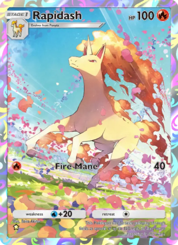 Rapidash Secret Rare rarity Genetic Apex Pokémon card price