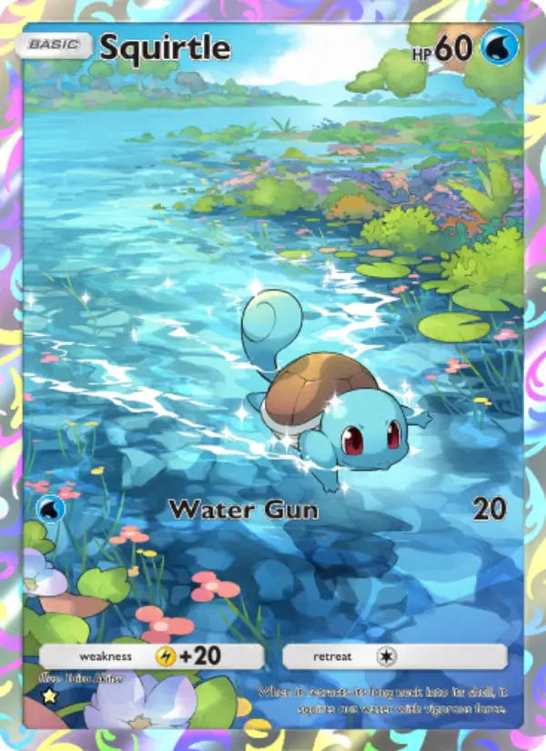 Squirtle Secret Rare rarity Genetic Apex Pokémon card price