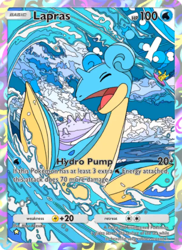 Lapras Secret Rare rarity Genetic Apex Pokémon card price