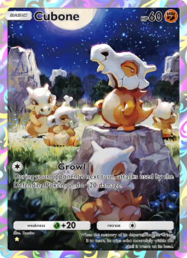 Cubone Secret Rare rarity Genetic Apex Pokémon card price