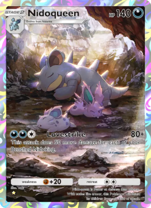 Nidoqueen Secret Rare rarity Genetic Apex Pokémon card price