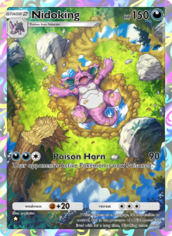 Nidoking Secret Rare rarity Genetic Apex Pokémon card price