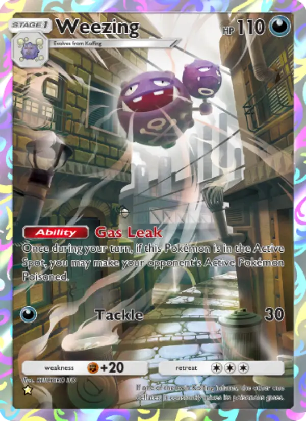 Weezing Secret Rare rarity Genetic Apex Pokémon card price