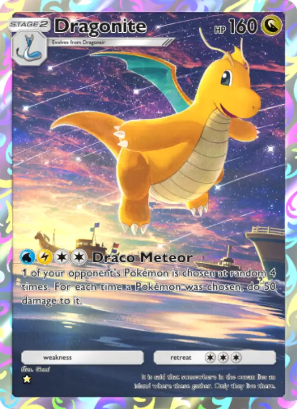 Dragonite Secret Rare rarity Genetic Apex Pokémon card price