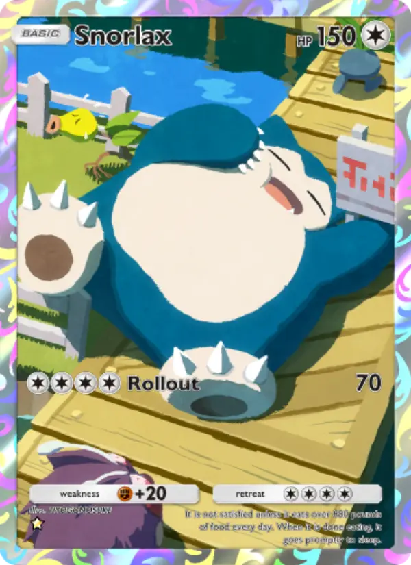 Snorlax Secret Rare rarity Genetic Apex Pokémon card price