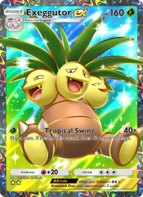 Exeggutor ex Secret Rare rarity Genetic Apex Pokémon card price