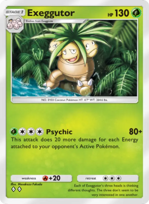 Exeggutor Rare rarity Mythical Island Pokémon card price