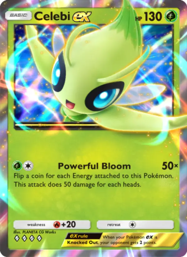 Celebi ex Rare rarity Mythical Island Pokémon card price