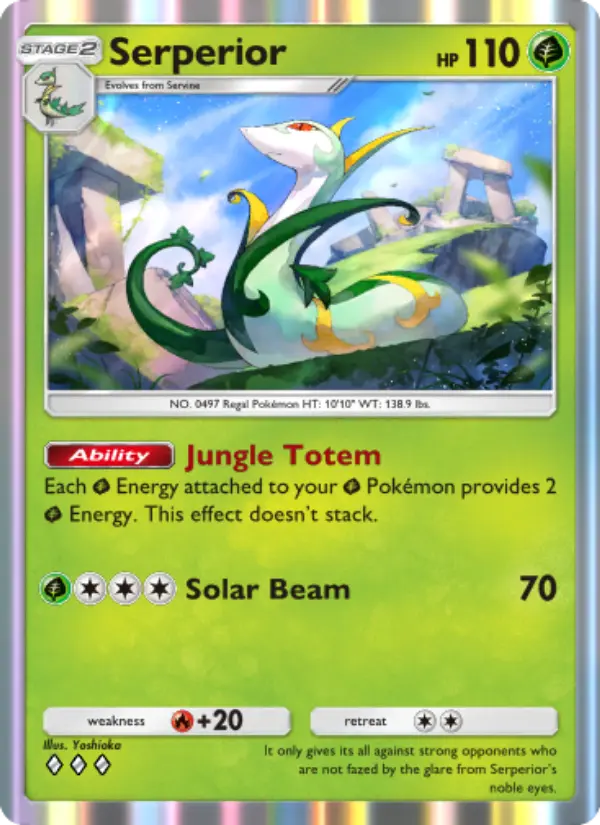 Serperior Rare rarity Mythical Island Pokémon card price