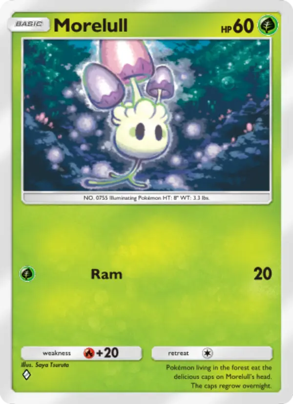 Morelull Rare rarity Mythical Island Pokémon card price