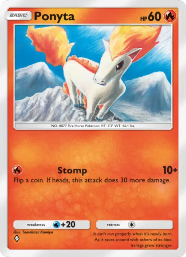 Ponyta Rare rarity Mythical Island Pokémon card price