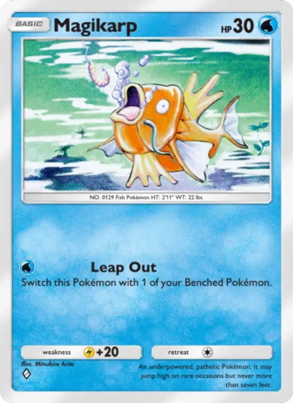 Magikarp Rare rarity Mythical Island Pokémon card price