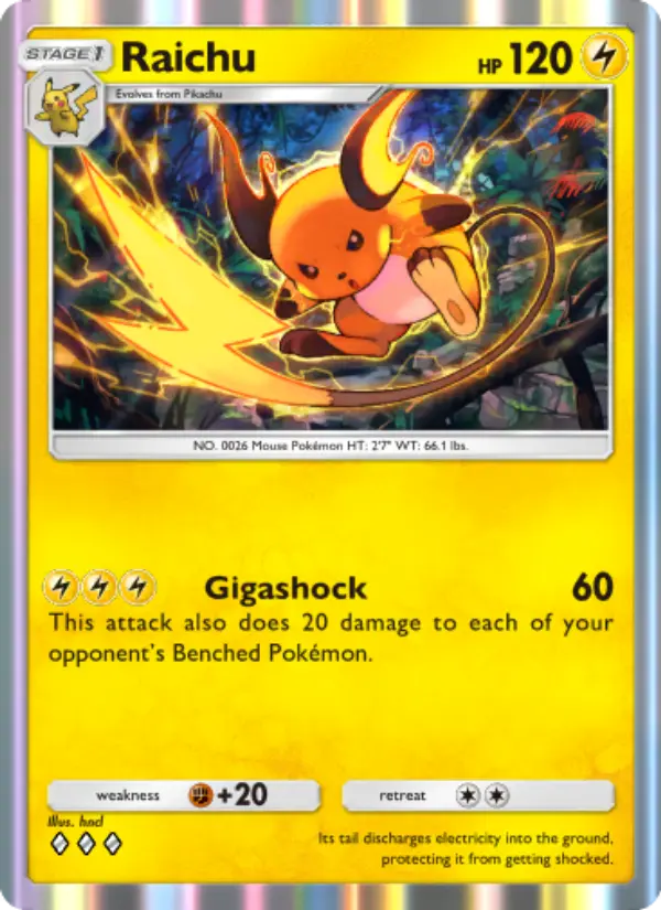 Raichu Rare rarity Mythical Island Pokémon card price