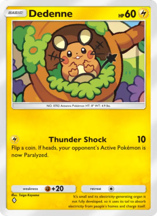 Dedenne Rare rarity Mythical Island Pokémon card price
