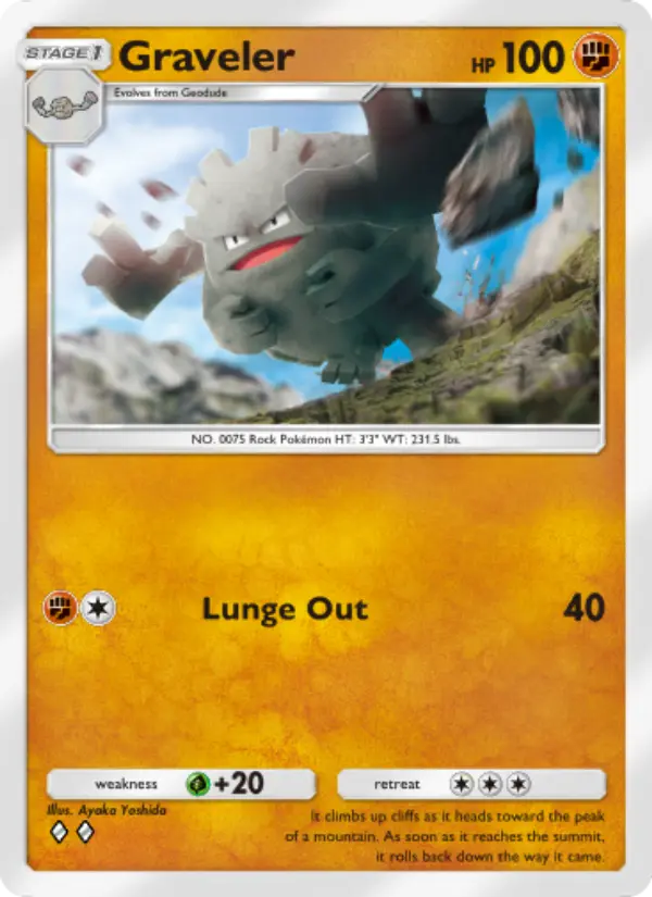 Graveler Rare rarity Mythical Island Pokémon card price