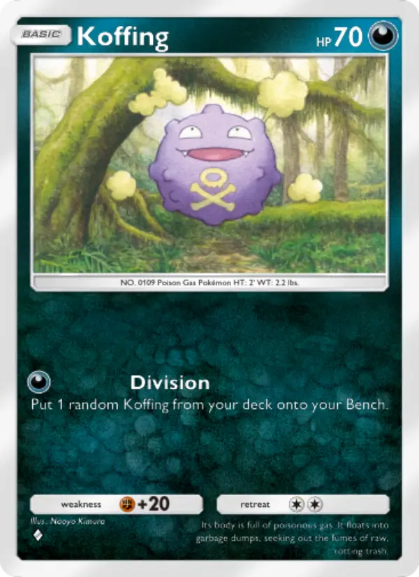 Koffing Rare rarity Mythical Island Pokémon card price