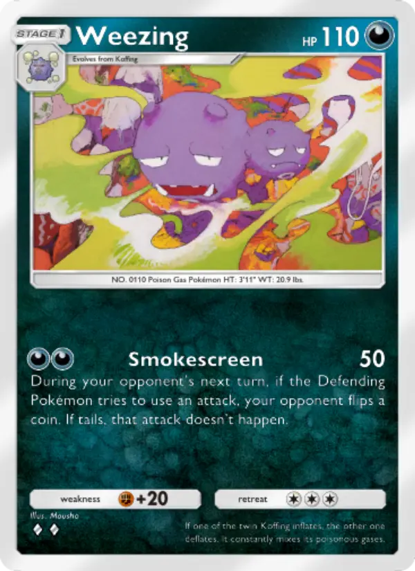Weezing Rare rarity Mythical Island Pokémon card price