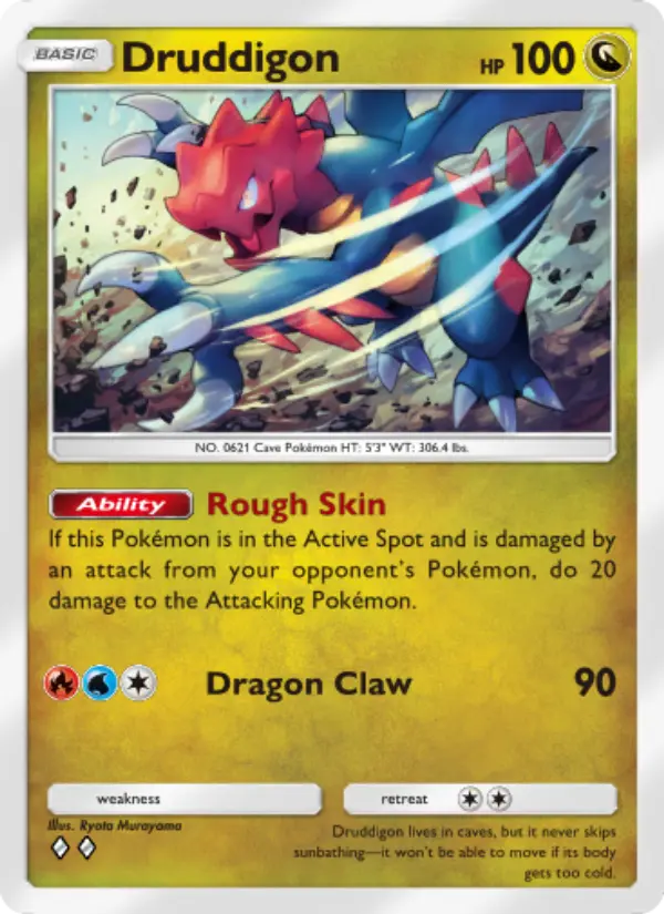 Druddigon Rare rarity Mythical Island Pokémon card price