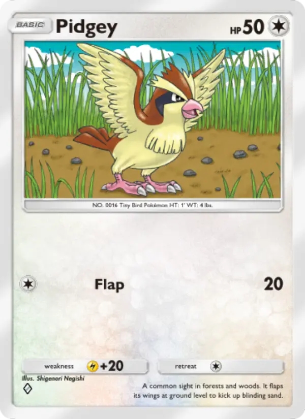 Pidgey Rare rarity Mythical Island Pokémon card price
