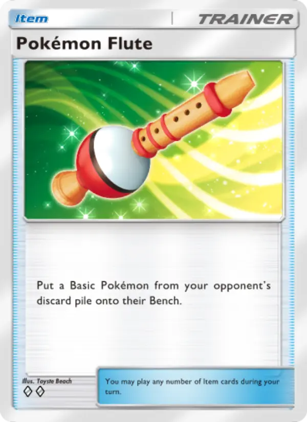 Pokémon Flute Rare rarity Mythical Island Pokémon card price