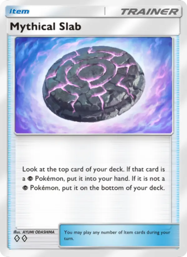 Mythical Slab Rare rarity Mythical Island Pokémon card price