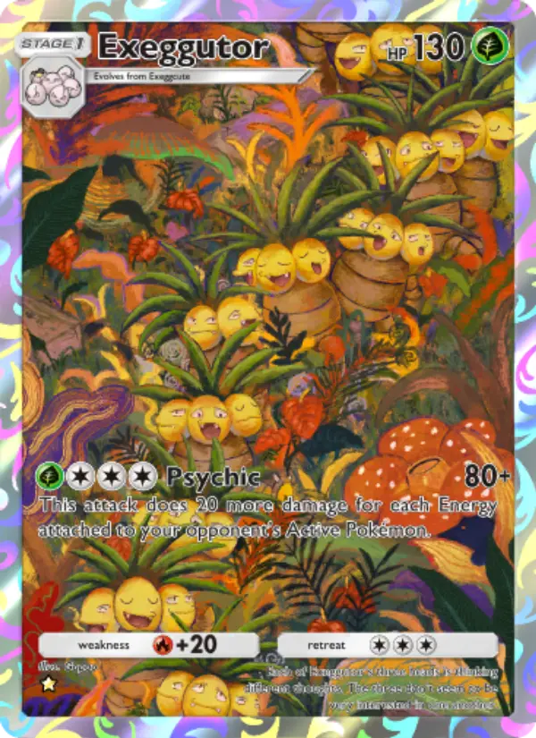 Exeggutor Secret Rare rarity Mythical Island Pokémon card price