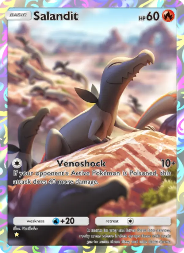 Salandit Secret Rare rarity Mythical Island Pokémon card price