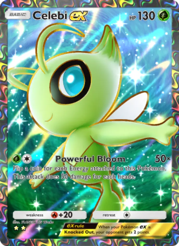 Celebi ex Secret Rare rarity Mythical Island Pokémon card price