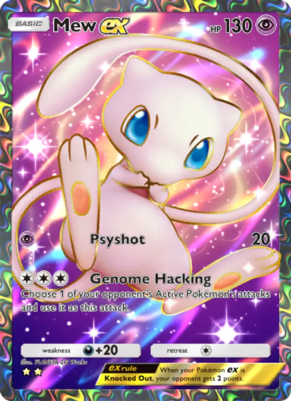 Mew ex Secret Rare rarity Mythical Island Pokémon card price