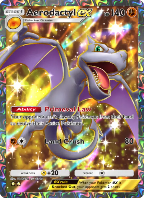 Aerodactyl ex Secret Rare rarity Mythical Island Pokémon card price