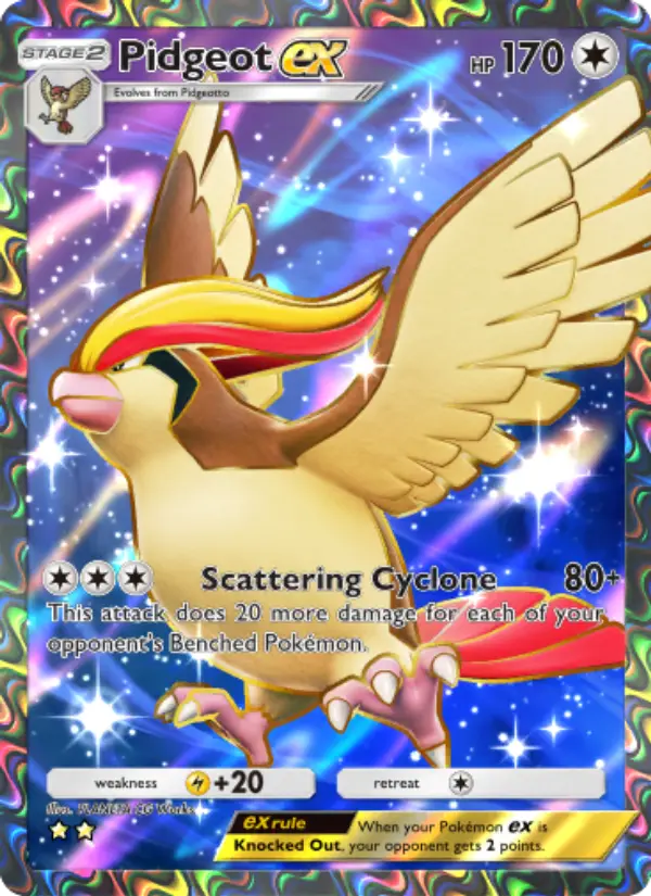 Pidgeot ex Secret Rare rarity Mythical Island Pokémon card price