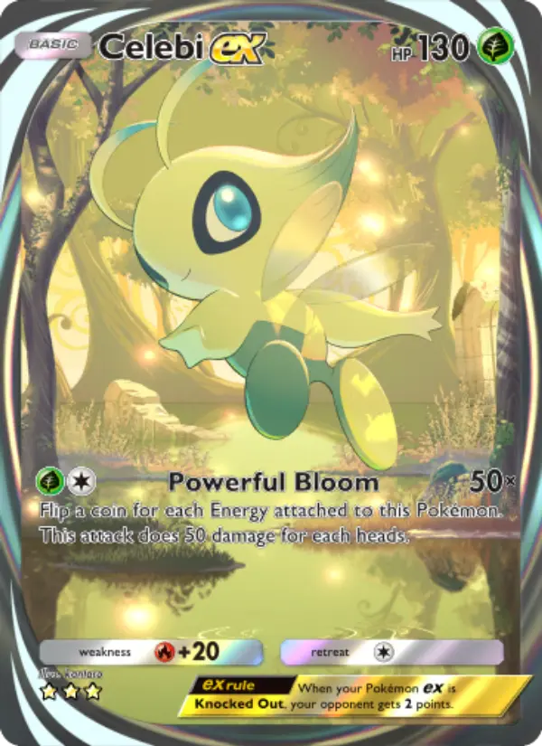 Celebi ex Secret Rare rarity Mythical Island Pokémon card price