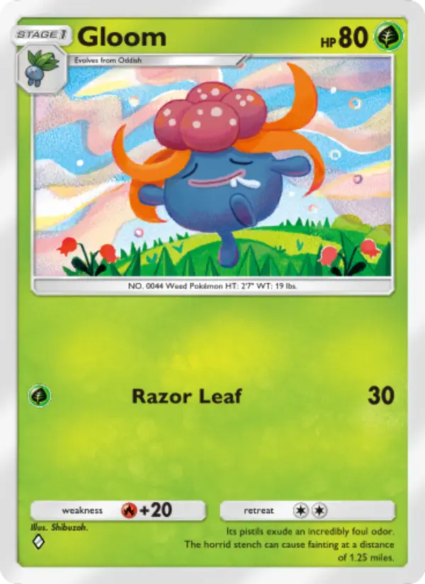 Gloom Rare rarity Space-Time Smackdown Pokémon card price