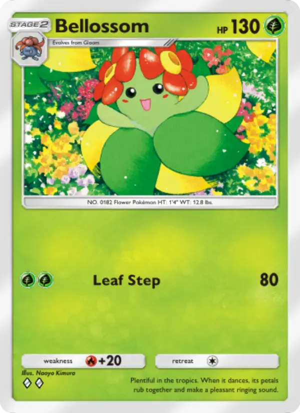 Bellossom Rare rarity Space-Time Smackdown Pokémon card price