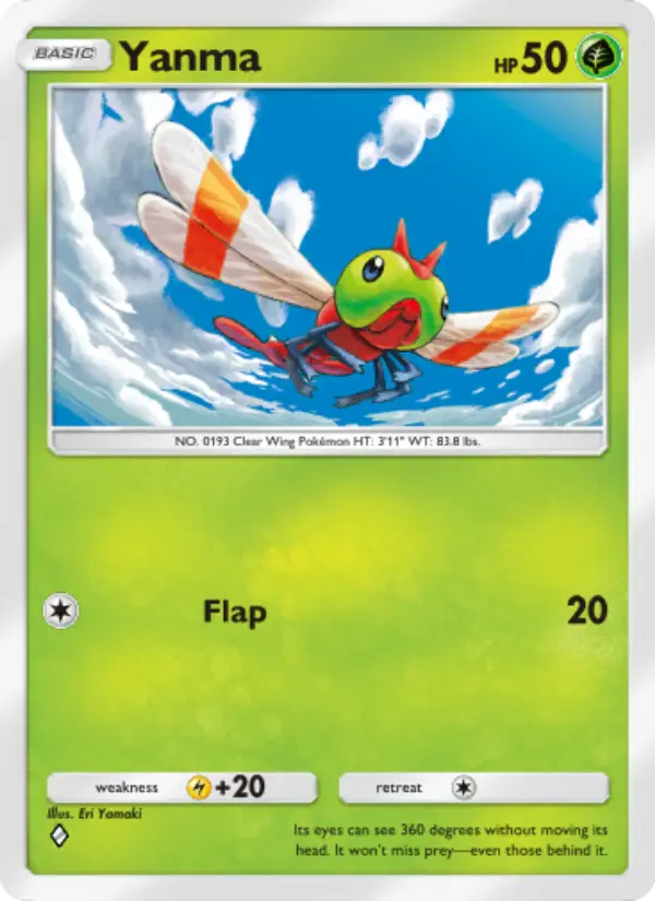 Yanma Rare rarity Space-Time Smackdown Pokémon card price