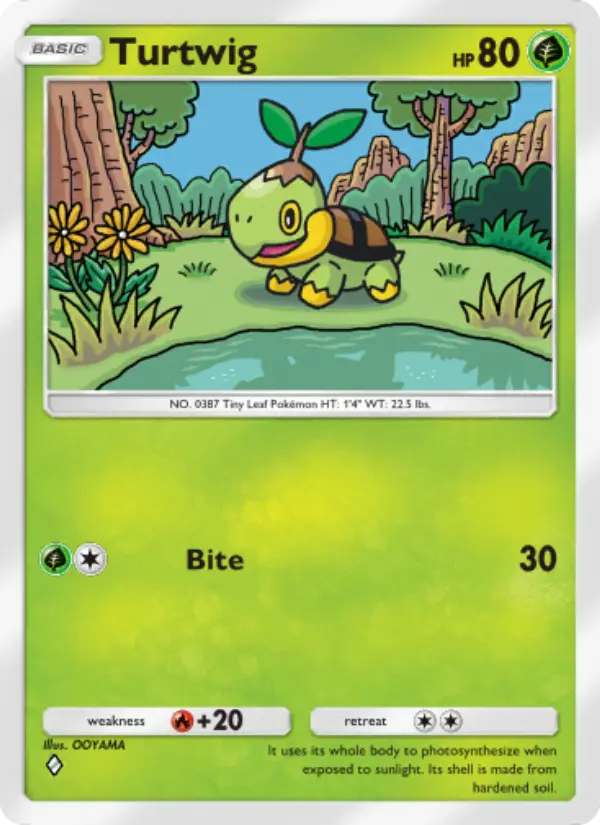 Turtwig Rare rarity Space-Time Smackdown Pokémon card price