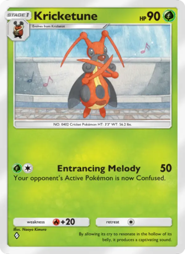 Kricketune Rare rarity Space-Time Smackdown Pokémon card price