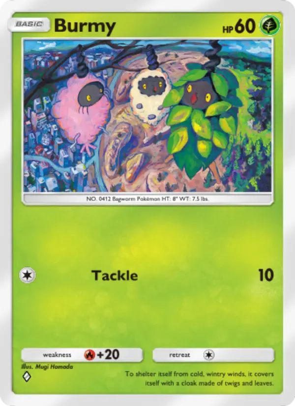 Burmy Rare rarity Space-Time Smackdown Pokémon card price