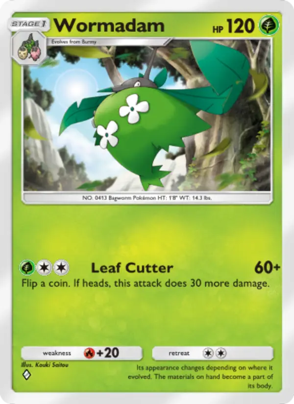 Wormadam Rare rarity Space-Time Smackdown Pokémon card price