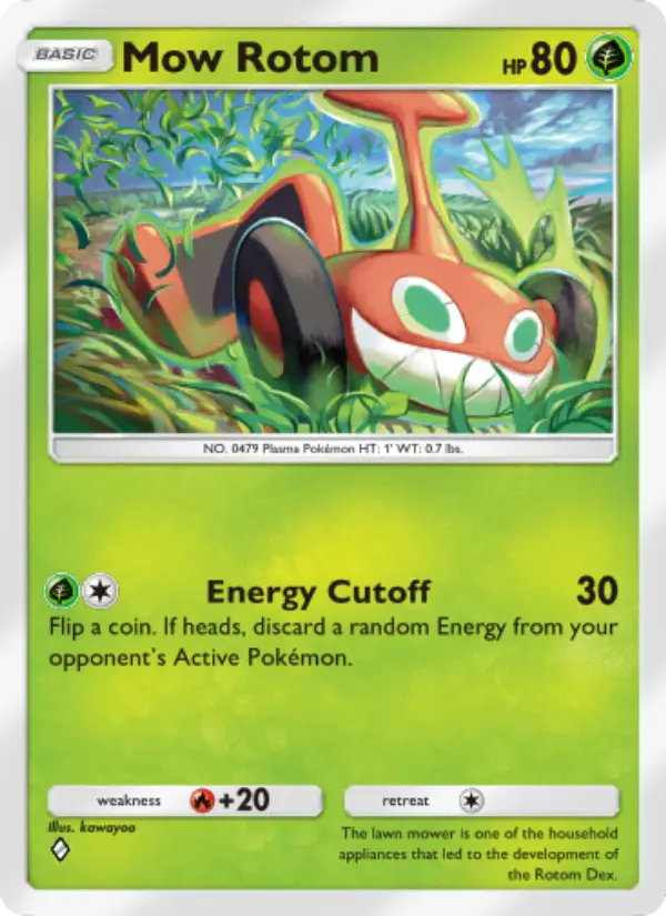 Mow Rotom Rare rarity Space-Time Smackdown Pokémon card price