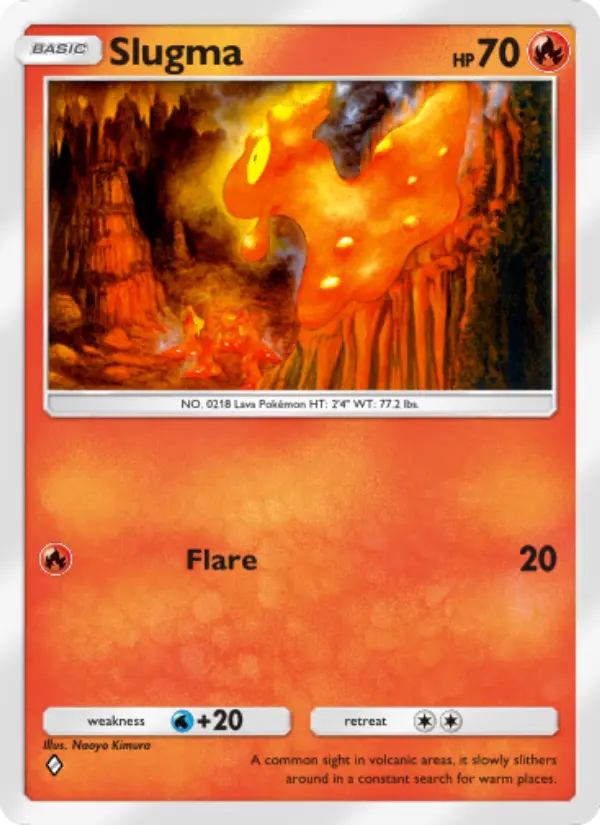 Slugma Rare rarity Space-Time Smackdown Pokémon card price