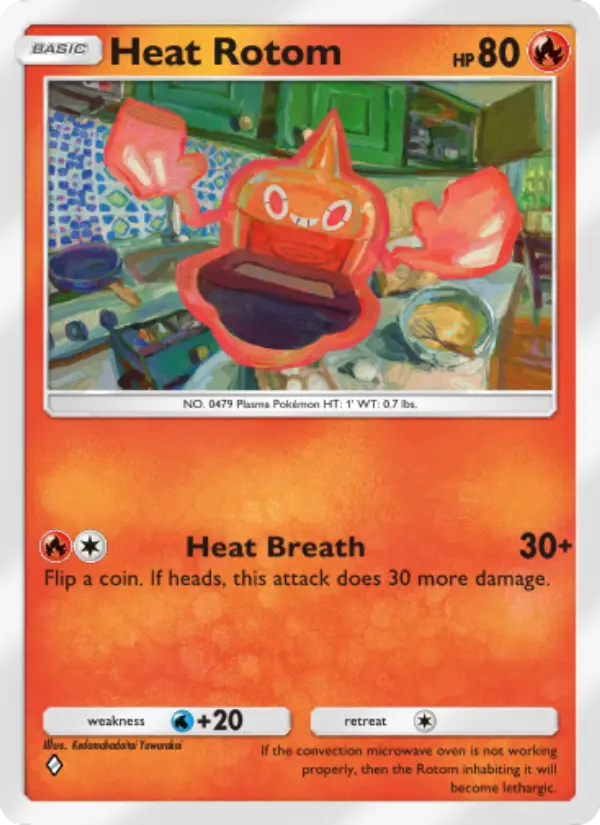 Heat Rotom Rare rarity Space-Time Smackdown Pokémon card price