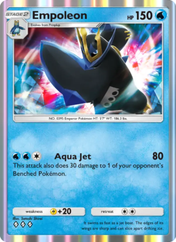 Empoleon Rare rarity Space-Time Smackdown Pokémon card price