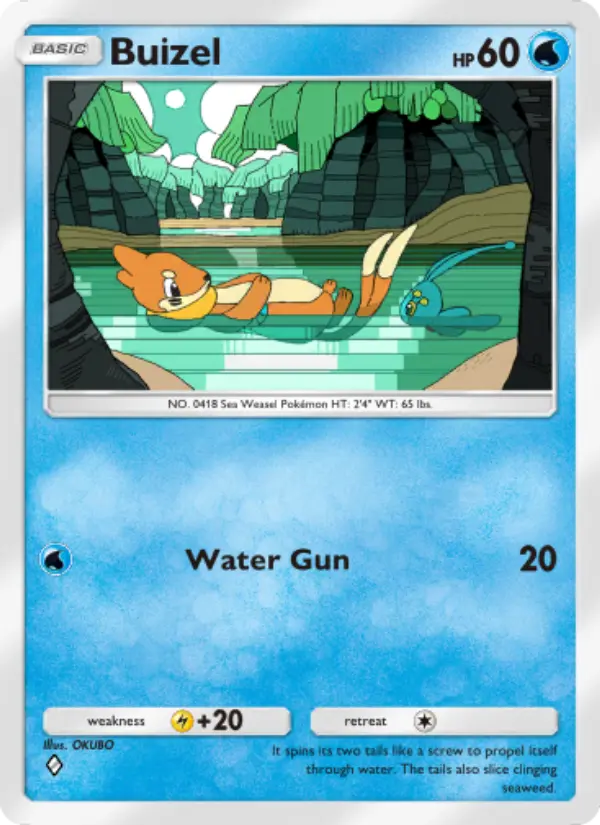Buizel Rare rarity Space-Time Smackdown Pokémon card price